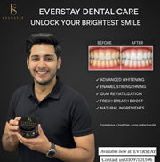 EVERSTAY Herbal Dental Care Powder – Advanced Teeth Whitening & Oral Care Formula