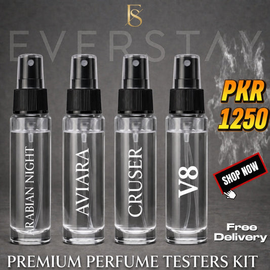 EVERSTAY Premium Perfume Tester Kit – 4 x 5ML Luxury Fragrance Collection