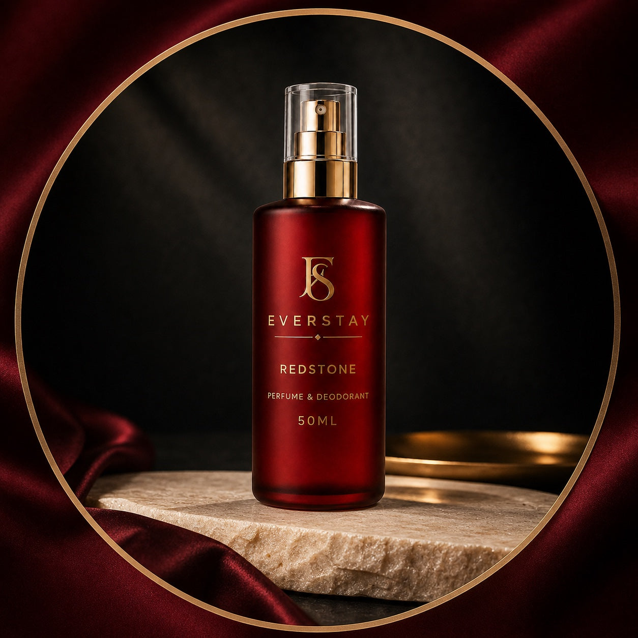 EVERSTAY Redstone perfume and deodorant bottle